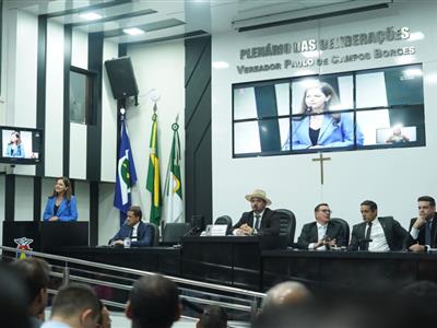 Notícia destaque: Câmara entrega Título de Cidadã Cuiabana para Gisela Cardoso