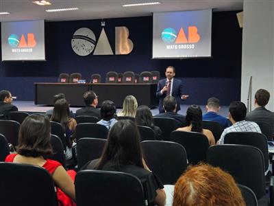 Foto da Notícia: Tangará abre curso de iniciação à profissão com palestra de Giovane Santin sobre os desafios da Advocacia Criminal