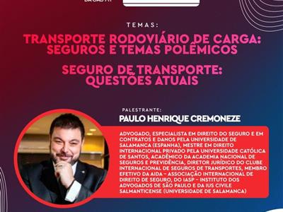 Foto da Notícia: Seguro e transporte rodoviário de cargas serão tema de curso