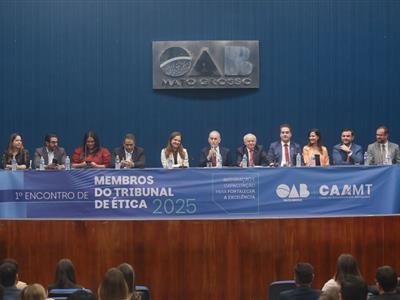 Notícia destaque: Membros do TED participam de Encontro Estadual promovido pela OAB-MT 