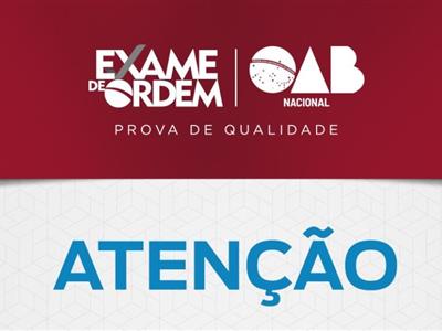 Foto da Notícia: Segunda fase do Exame da Ordem é adiada para 4 de outubro  